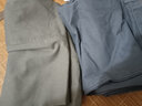 俊欣鸟秋冬厚款男士休闲裤中老年高腰宽松免烫商务长裤直筒爸爸男裤子 深灰+灰绿【春夏款】 40 码【3尺1腰围】 实拍图