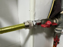 TURLEE特立管4分接口304不锈钢天然气管金属波纹管埋墙穿墙3分管可拆卸 （兼容4分外丝和宝塔口） 0.5米 实拍图