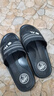 回力拖鞋男浴室凉拖男女情侣款一字拖舒适厚底耐磨室外防滑凉拖鞋 3225-25黑色. 40 实拍图