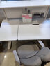 坐得正 儿童学习桌椅套装大白桌可升降小学生作业桌写字桌实木书桌学习 1.2m高桌架款+鲸鱼三背椅灰 现代简约风 实拍图