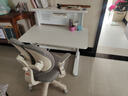 童博士儿童学习书桌椅套装多功能可升降中小学生桌椅子写字课桌久坐舒服 护眼高书架+乳胶椅粉100cm双靠背 实拍图