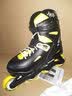 Rollerblade轮滑鞋儿童入门溜冰鞋男孩女生初学者硬壳全套装可调节旱冰FURY 黑黄鞋 L （36-40码） 实拍图