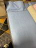 TAIHI泰国冰感丝乳胶凉席薄垫褥子软席可水洗机洗折叠垫三件套 冰川蓝 150*200cm 实拍图