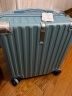 喜朗顿行李箱小型登机箱商务拉杆箱高品质箱包男女旅行箱小号飞机密码箱 挂扣拉链款冰川蓝 18英寸 实拍图