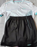 川崎（KAWASAKI）羽毛球服套装夏款运动速干短袖T恤训练队服A1806 男款白黑 M 实拍图