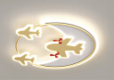 VVS美学灯智能轻奢卧室灯创意新款简约现代儿童房飞机吸顶灯具灯饰 金色 直径50*6cm智能语音+遥控 晒单实拍图