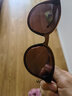 睛姿（JINS）太阳镜女平面镜轻量镜框TR90时尚防晒墨镜眼镜LRF20S215 02棕色 实拍图