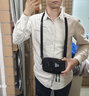 路游（LooYoo）A148高规尼龙大屏手机腰包肩带包户外多功能腰包挂臂包军迷附包 A148T肩带包版黑色(YKK拉链) 实拍图