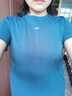 横行道短袖t恤女装2026夏季新款纯色字母刺绣宽松体恤圆领上衣半袖 牛仔蓝 XL 实拍图