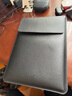 JPLAYER笔记本电脑内胆包适用联想小米华为苹果macbook12-14英寸简约轻薄皮质电脑保护包 黑 实拍图