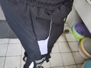 边七工装裤子男韩版潮流九分裤束脚哈伦裤秋冬季宽松束脚休闲裤子潮 黑色紫条 2XL 建议体重135-145斤 实拍图