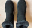 森达（SENDA）舒适雪地靴女冬季新款户外时尚毛绒保暖休闲短靴ZTD26DD3 黑色 36 实拍图