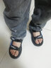 轩途诗儿童凉鞋男 新款夏季男童凉鞋 中大童软底防滑儿童小孩子学生凉鞋 黑蓝 31 码 实拍图