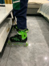 美洲狮（COUGAR）轮滑鞋儿童闪光溜冰鞋男女滑冰旱冰鞋女轮滑鞋男童 黑绿全闪套装 M(可调31-36码) 实拍图