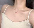 是你（IS YOU）小红心18k彩金项链女一鹿有你爱心吊情人节生日礼物送女友老婆 一鹿有你项链+品牌礼盒 实拍图