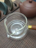 神雕（SHEN DIAO）耐热玻璃公道杯加厚耐高温实木把公杯功夫茶具配件茶漏过滤分茶器 boD-33玻璃公杯+285茶漏 实拍图