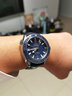 积优（JEAYOU）欧米茄表带蝶飞优原装鳄鱼皮手表带真皮优原厂男士适用海马300超霸海马150新碟飞欧米伽女款omega 蓝色【折叠扣款】 20mm 不配扣 实拍图