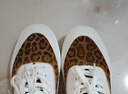 极路客新款极路客豹纹牛反翻毛皮男女学生专业耐磨硫化橡胶底运动滑板鞋 豹纹 37 实拍图