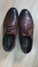 森达父亲礼物皮鞋男自营真皮牛皮上班商务正装男结婚鞋 棕色 43 实拍图