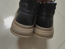 百丽复古擦色休闲鞋男厚底高帮板鞋A1332DD3 黑色绒里 42 实拍图
