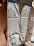 善己2020秋冬季哈伦牛仔长裤浅色撞色挽边显瘦宽松百搭小脚牛仔 磨砂白 L 【现货发售】 实拍图