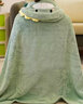 物枕居办公室午睡披风夏季薄披肩斗篷女保暖盖腿空调毯子小被子学生睡觉 绿恐龙140*80 办公室/教室午睡披风 实拍图