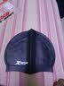 特步（XTEP）硅胶泳帽男女舒适防水成人游泳帽纯色高弹专业训练游泳装备 黑色 实拍图