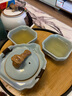宁不凡（NINGBUFAN） 办公旅行茶具套装汝窑便携快客杯一壶二杯功夫茶具带过滤开片 一壶两杯（简装） 实拍图