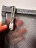 斯图sitoo 尼龙网格拉链袋文件袋试卷袋 透明简约笔袋 网纱收纳袋 化妆包科目袋 A4灰色/5个装单层 实拍图