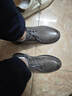 VOLO犀牛男款软底休闲皮鞋男士商务皮鞋真皮透气鞋子男鞋 灰色 38 实拍图