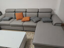 凯施诺布艺沙发 客厅沙发简约现代小户型科技布乳胶沙发实木沙发家具 大户U型五件套+茶几【3米】 科技布-海绵+乳胶版【颜色备注】 实拍图