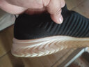 VERNOUILLET一脚蹬男女鞋多运动走路男鞋春季不系带网面鞋轻便飞织大码针织鞋 黑白（标准款） 40 实拍图