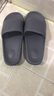 惠夫人拖鞋男室内夏季防滑软底洗澡家用情侣平跟女士家居家浴室凉拖鞋 【简约/轻】深蓝 44-45 （适合43-44码穿） 实拍图