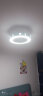TCL 吸顶餐厅儿童房间超薄吊顶一体吸顶卧室风扇灯水晶装饰吊扇灯具 钻石-变频+调光-遥控 实拍图