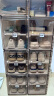 蚂蚁盒子（MAYIHEZI）免安装可折叠透明茶色塑料鞋柜门口收纳防尘防潮鞋盒 2列8层16格 实拍图