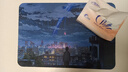 先机小牛 小号鼠标垫二次元男女生护腕键盘垫办公桌面电脑游戏动漫订制垫办公鼠标垫游戏鼠标垫动漫鼠标垫 夜空思索 370mm*250mm*厚2mm 实拍图