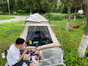 凯路德（KAIROAD）帐篷户外多人全自动加大便捷式双层野外露营速开防晒防雨过夜帐篷 【3-5人银胶】帐篷+桌椅组合 实拍图
