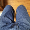 AEMAPE苹果纯棉秋冬季牛仔裤中老年高腰深裆宽松直筒爸爸装百搭加绒长裤 （厚款）D款#深蓝色 36 (2尺8) 实拍图