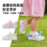 基诺浦（ginoble）婴儿学步鞋24夏季软底透气宝宝鞋子8-18个月女机能鞋GB2200 白色/粉色 120mm 脚长11.6-12.4cm 晒单实拍图