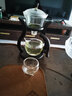 玻璃自动茶具套装家用懒人全自动磁吸泡茶器现代简约创意日式功夫茶具 玻璃（邀月）自动-6色/把+合金/茶道+茶洗+杯架 实拍图