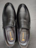 花花公子 皮鞋男商务休闲头层牛皮打孔透气正装软皮一脚蹬男鞋大码新伴郎 黑色21091（皮鞋） 41 实拍图