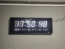 虹光（HonGuan） 现代数字挂钟客厅智能感光简约轻奢led万年历21x58cm-无农历白光 实拍图