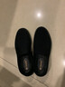 W3000低帮帆布鞋男春夏季新款乐福鞋懒人一脚蹬韩版学生简约百搭休闲板 黑底2688-3 39 (245mm) 实拍图