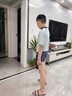弈姿儿童泳衣男童分体户外温泉学生泳装套装 EZI21B008 淡蓝 160cm 实拍图