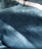 诺罗免打孔窗帘魔术贴简易短帘卧室纯色全遮光防晒隔热 涤阳麻蓝色 魔术贴式 宽1.3米*高2米/1片 实拍图