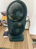 倍为12英寸120°摇头桌面风扇静音电风扇循环电扇台扇办公室宿舍床头多功能台式迷你usb风扇40000mAh 插电款-森林绿-12寸双轮大风力带摇头 实拍图