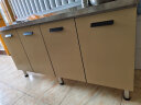 贝柚橱柜不锈钢家用厨柜组装灶台一体厨房经济型简易水槽柜组 160cm单盆-左 实拍图