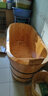 木太祖木桶浴桶保温实木泡澡木桶熏蒸浴桶加厚香柏木沐浴成人洗澡桶家用 140cm 带盖【尊享熏蒸款】 实拍图