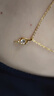 中国黄金（CHINA GOLD）丘比特之箭黄金项链女足金吊坠实用生日礼物高档实用送女友生日 【京速达】经典版吊坠+金色银链 实拍图