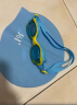 361°儿童泳镜泳帽套装 男孩女孩学生泳镜泳帽速干两件套 蓝色套装 晒单实拍图
